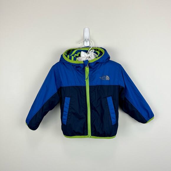 The North Face Reversible Scout Wind Jacket Blue Green 6-12 Months - Picture 1 of 11